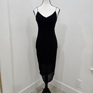 Express Black Pencil Dress V-Neck Size XS